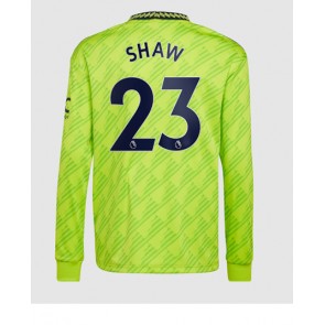 Manchester United Luke Shaw #23 Tredje Tröja 2022-23 Långärmad